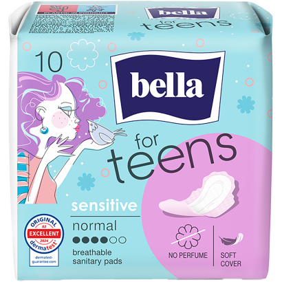 Bella For Teens Sensitive illatmentes, ultravékony egészségügyi betét 10 db