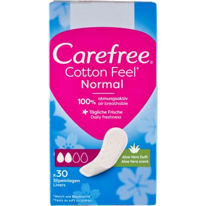 Carefree Cotton Feel normal tisztasági betét aloe vera illattal 30 db