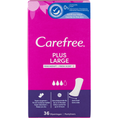 Carefree Plus Large tisztasági betét friss illattal 36 db