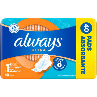 Always Ultra Day Normal Egészségügyi Betét (1-es Méret) Szárnyas Betét x 40]