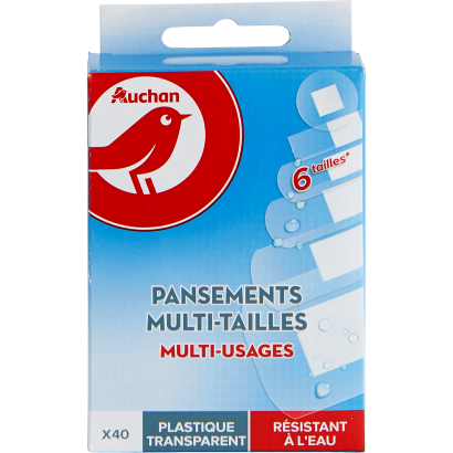 Auchan Kedvenc Átlátszó műanyag tapasz 40 db 6 méret