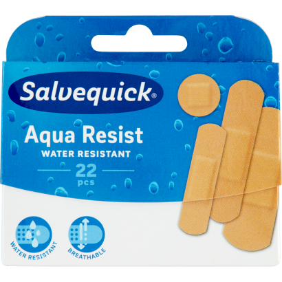 Salvequick Aqua Resist víz és szennyeződésálló ragtapasz 22 db
