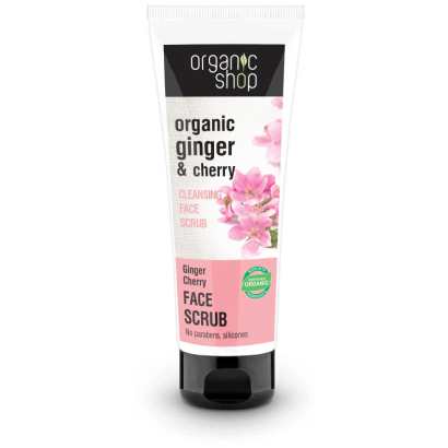 Organic Shop Tisztító arcradír "Gyömbéres cseresznye" 75ml