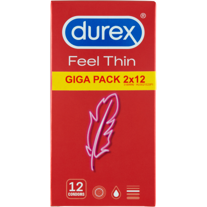 Durex Feel Thin óvszer 2 x 12 db
