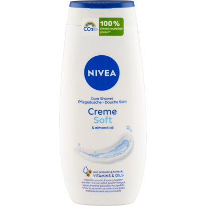 NIVEA Creme Soft ápoló hatású krémtusfürdő C- és E-vitaminnal, értékes olajokkal 250 ml