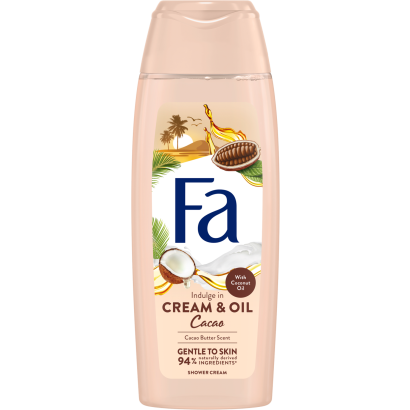 Fa krémtusfürdő Cream & Oil Kakaóvaj és kókuszolaj 250 ml