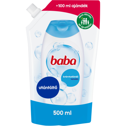 Baba lanolin krémtusfürdő utántöltő 500 ml