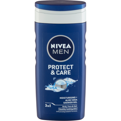 NIVEA MEN Protect & Care 3 az 1-ben tusfürdő testre, arcra, hajra 250 ml