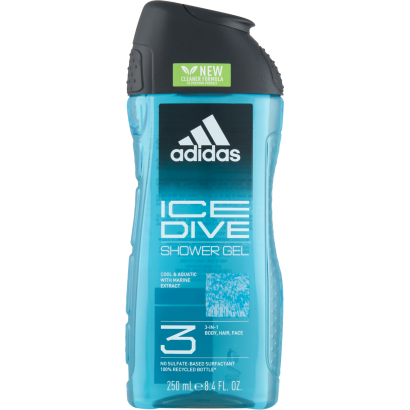 Adidas Ice Dive 3 az 1-ben test, haj & arc tusfürdő 250 ml