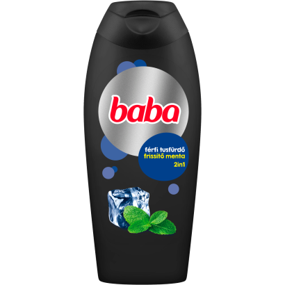 Baba 2in1 frissítő menta férfi tusfürdő 400 ml