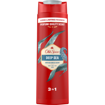 Old Spice Deep Sea Férfi Sampon és Tusfürdő, Hosszan Tartó Frissesség, 400 ml