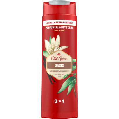 Old Spice Oasis Férfi Sampon és Tusfürdő, Hosszan Tartó Frissesség, 400 ml