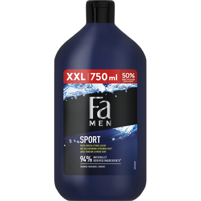 Fa Men Sport tus- és habfürdő élénkítő citrusos illattal 750 ml