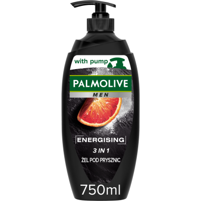 Palmolive Men Energising 3in1 férfi pumpás tusfürdő 750 ml