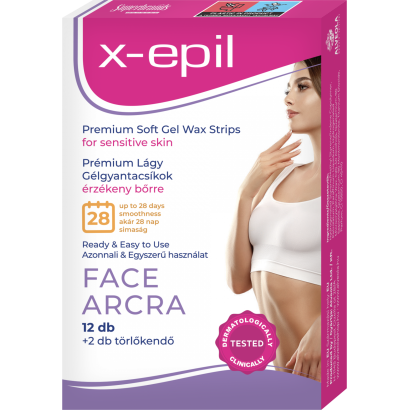 X-Epil prémium gélgyantacsíkok arcra 12 db