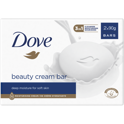 Dove szépségápoló krémszappan 2 x 90 g