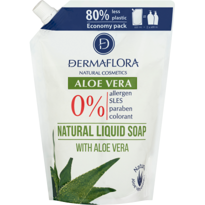 Dermaflora folyékony szappan utántöltő aloe vera 800 ml