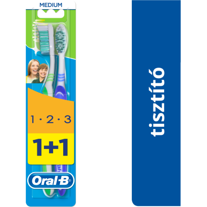 Oral-B 3 Effect Medium Manuális Fogkefe, 2 Db