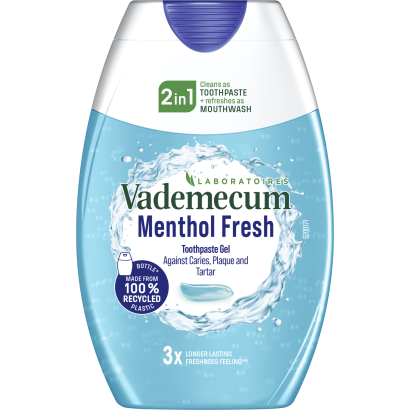 Vademecum 2in1 Menthol Fresh gél állagú fogkrém 75 ml