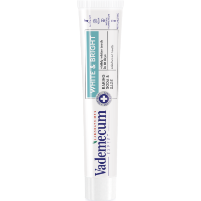 Vademecum White & Bright fogkrém szódabikarbónával és zsályával 75 ml