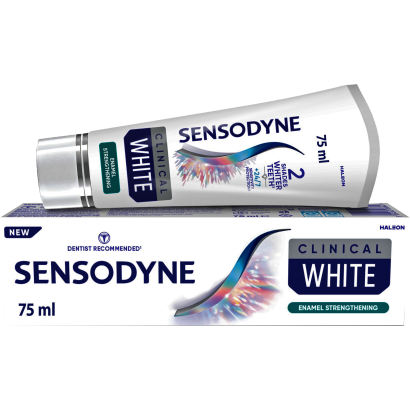 Sensodyne clinical white enamel strengthening fogkrém, 75ml