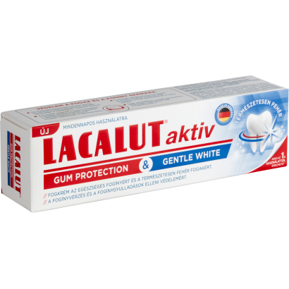 Lacalut aktiv gum protection & gentle white fogkrém 75 ml