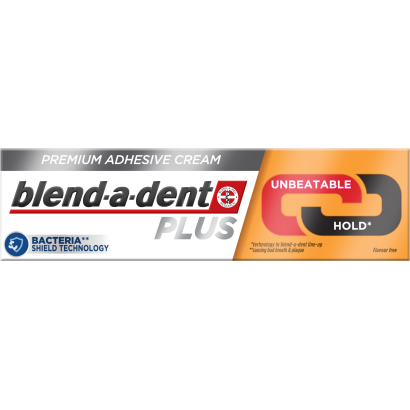 Blend-a-dent Plus Unbeatable Bite Műfogsorrögzítő Krém Teljes és Részleges Műfogsorokhoz, 40 ml