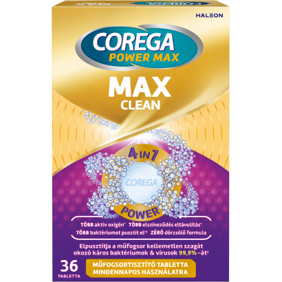 Corega Double Power tabletta műfogsortisztító, 36x