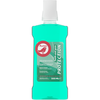 Auchan Kedvenc Szájvíz fog és fogíny védelem 500 ml