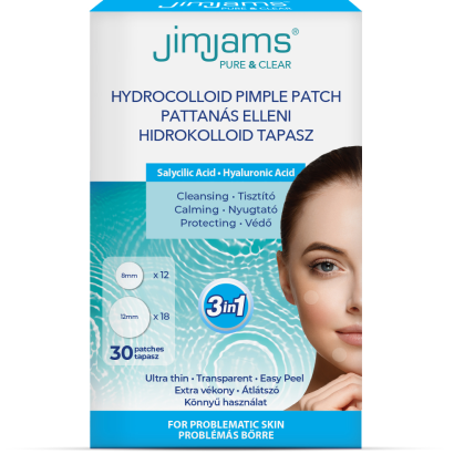 JimJams Pure & Clear Hidrokolloid pattanástapasz BHA + HA 30db