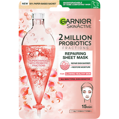 Garnier Skin Naturals Regeneráló textilmaszk 2 millió probiotikummal, 22 g