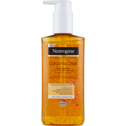 Neutrogena Curcuma Clear bőrnyugtató sminklemosó gél 200 ml