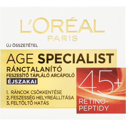 ĽOréal Paris age Specialist ránctalanító feszesítő éjszakai arcápoló 45 +  50 ml