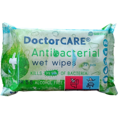 DoctorCare Antibakteriális nedves törlőkendő Plusz 72db