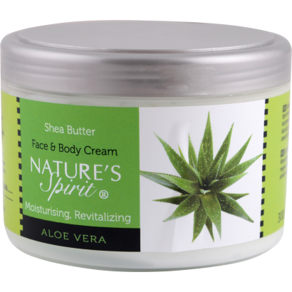 Natures Spirit bőrnyugtató és élénkítő hatású krém aloe vera kivonattal 300ml