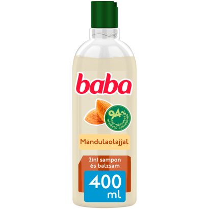 Baba 2in1 sampon és balzsam minden hajtípusra mandulaolajjal 400 ml