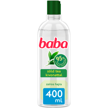 Baba sampon zsíros hajra zöldtea-kivonattal 400 ml