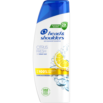Head & Shoulders Citrus Fresh korpásodás elleni sampon zsíros hajra 250ml napi használatra