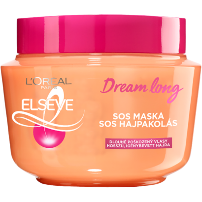 ĽOréal Paris Elseve Dream Long S.o.s. hajpakolás hosszú, igénybevett hajra, 300 ml