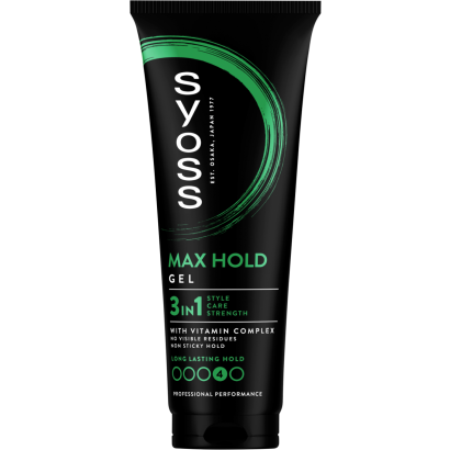 Syoss Max Hold 3in1 hajformázó zselé 250 ml