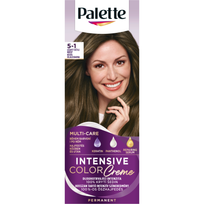 Palette Intensive Color Creme tartós hajfesték 5-1 Hűvös világosbarna