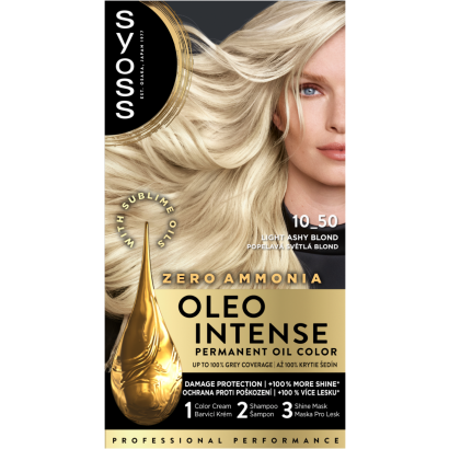 Syoss Oleo Intense tartós hajfesték 10-50 Hamvas szőke