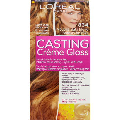L'Oréal Paris Casting Creme Gloss 834 Arany Karamell ápoló hajszínkrém