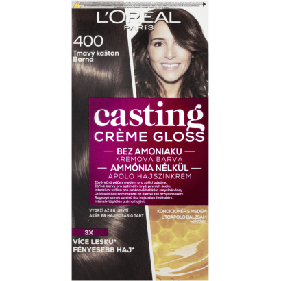ĽOréal Paris Casting Créme Gloss hajszínező 400 Barna 48 +72 +60 ml
