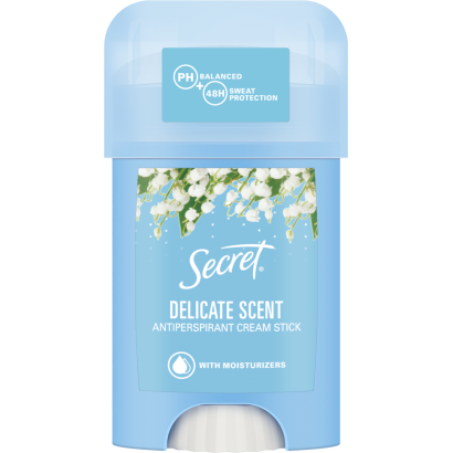 Secret Delicate Női Izzadásgátló Krémstift, 40 ml