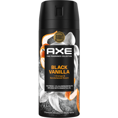 AXE Fine Fragrance Collection Black Vanilla + Orange & Sandalwood Scent dezodor 150 ml