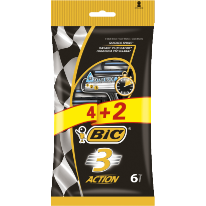 Bic 3 action eldobható férfi borotva 4+2 db