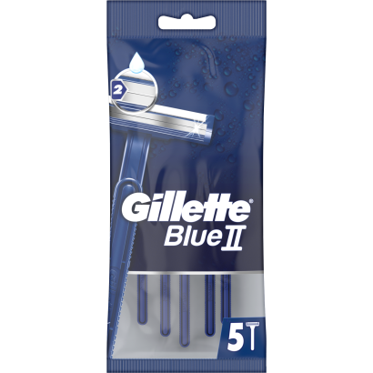 Gillette BlueII Eldobható Férfi Borotva, 5 db