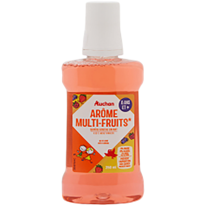 Auchan Kedvenc gyerek szájvíz  6+ piros gyümölcs ízű 250 ml