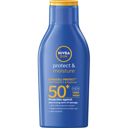 NIVEA SUN Protect & Moisture hidratáló naptej FF50+ 100 ml